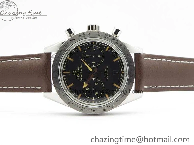 0208 Speedmaster ’57 Co-Axial OMF 1:1 Best Edition Black Dial A9300 (Free Leather Strap) Cozy 8137